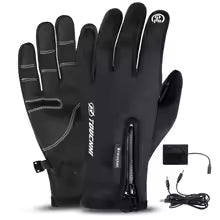 Heated Gloves Eletric Thermal Heat Gloves Winter Warm Touch Screen Skiing Hunting Fishing Waterproof Heated Rechargeable Gloves