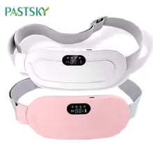 Electric Period Cramp Massager Vibrating Heating Belt for Menstrual Waist Stomach Abdominal Warm Palace Belt