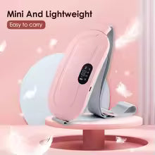 Electric Period Cramp Massager Vibrating Heating Belt for Menstrual Waist Stomach Abdominal Warm Palace Belt