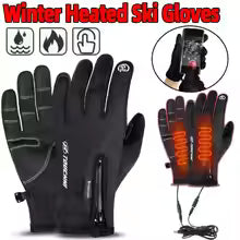 Heated Gloves Eletric Thermal Heat Gloves Winter Warm Touch Screen Skiing Hunting Fishing Waterproof Heated Rechargeable Gloves