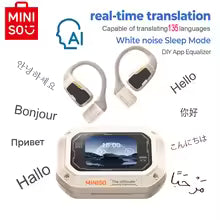 MINISO M98 Wireless Headphones OWS Sports Bluetooth Earphones Gaming Headset ASMR APP Translation Earbuds IPX5