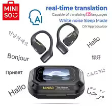 MINISO M98 Wireless Headphones OWS Sports Bluetooth Earphones Gaming Headset ASMR APP Translation Earbuds IPX5